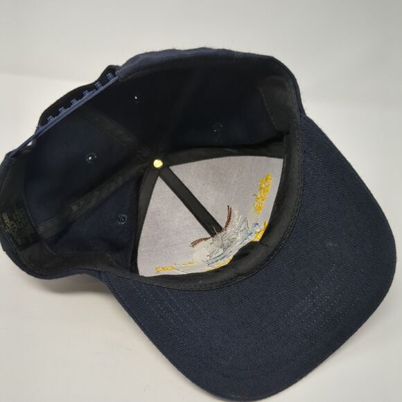 Battleship Missouri Memorial Snapback Hat Blue One Size Adjustable - Picture 6 of 8